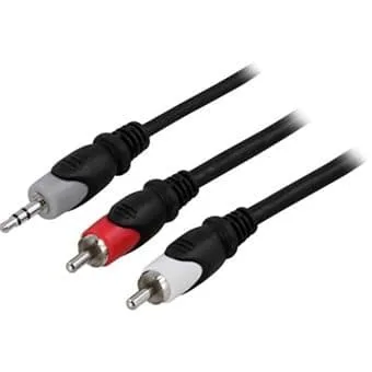 Ljudkabel 3,5mm -  2xRCA 2 meter