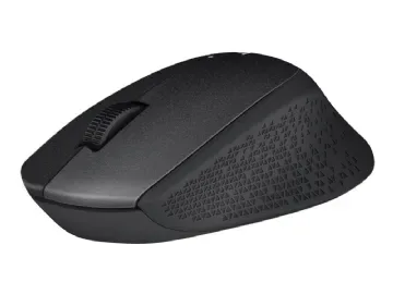 Logitech - M330 Mouse USB Optical Black Wireless