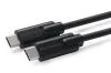 MicroConnect USB-C 3.2 Gen.2, rak-rak, 20Gbps, 100W, 1m