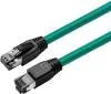 Nätverkskabel skärmad Cat8.1 S/FTP, MicroConnect, LSZH, 1,5 meter
