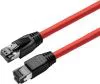 Nätverkskabel skärmad Cat8.1 S/FTP, MicroConnect, LSZH, 0,5 meter