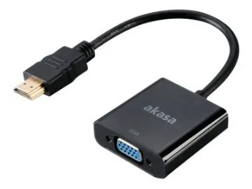 Akasa - Videokort - HDMI hane till HD-15 (VGA) hona - 20 cm