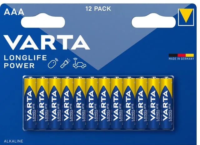 Varta Longlife Power AAA batteri (12 st)
