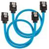 Corsair Premium Sleeved Set with Straight Connectors, 30 cm, 2-pack