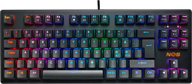 NOS C-350 TKL PRO RGB tangentbord gaming