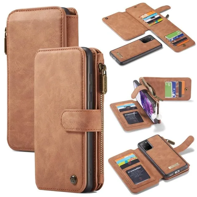 CaseMe Samsung Galaxy S20 Plus Retro läder plånboksfodral