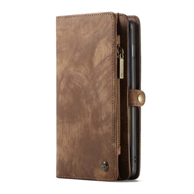 CaseMe Samsung Galaxy S10 Retro läder plånboksfodral