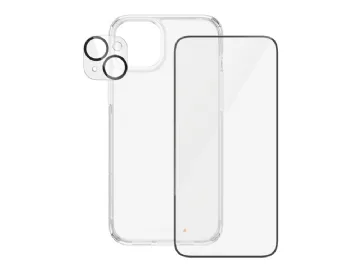 PanzerGlass Apple Iphone 15 Plus 6,7 Ultra Wide Fit Bundle + Picture Perfect + Hardcase med D30