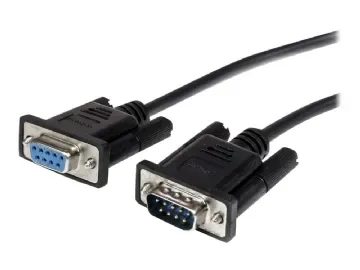 StarTech.com 2m Black Straight Through DB9 RS232 Serial Cable