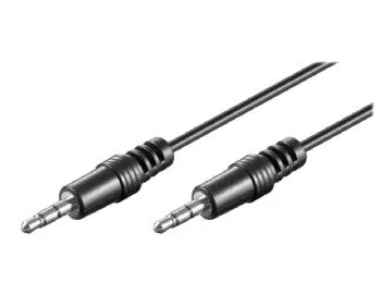 Wentronic Goobay 3,5 mm jack anslutningskabel HQ, svart, 1,5 m