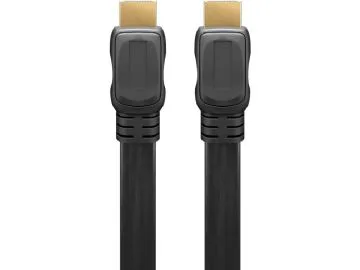 Goobay Höghastighets HDMI™-kabel Slim med Ethernet HDMI™-kontakt (typ A) > HDMI™-kontakt (typ A), 5 m
