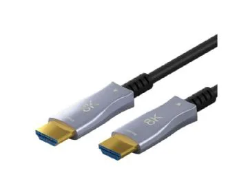 Goobay Optisk hybrid HDMI™-kabel med ultrahög hastighet och Ethernet (AOC) höghastighetskabel, 8K @ 60 Hz/ 4K @ 120 Hz, för långa överföringsavstånd,