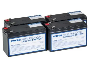 AVACOM AVA-RBC132-KIT, Slutna blybatterier (VRLA), 4 styck