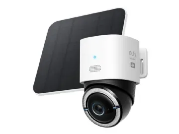 Eufy S330 - Nätverksövervakningskamera - panorering / lutning - utomhusbruk - dammtät/vattentät - färg (Dag&Natt) - 4K - ljud - trådlös - Wi-Fi - 4G