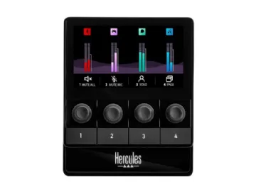 Hercules Stream 100, Svart, 4 knappar, Knappar, Windows 10, Windows 11, 110 mm, 113 mm