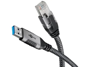 USB-A 3.0 to RJ45 Ethernet Cable, 2 m