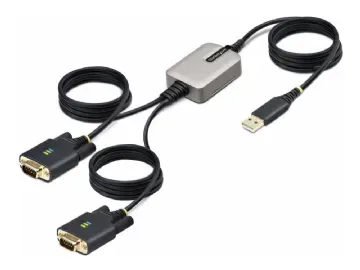 StarTech.com 13ft 2-Port USB to Serial Adapter Cable