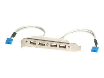 StarTech.com 4 Port USB A Female Slot Plate Adapter