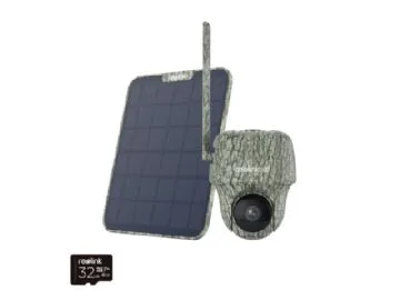 Reolink – Go G450 4K PT Batteridriven Kamera med 4G/LTE + Solpanel 2 – Kamouflage