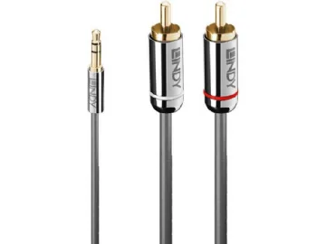 Lindy 35337 lydkabel 10 m 3.5mm 2 x RCA Anthracit