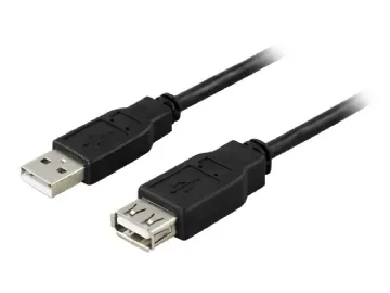 DELTACO USB 2.0 kabel Typ A hane