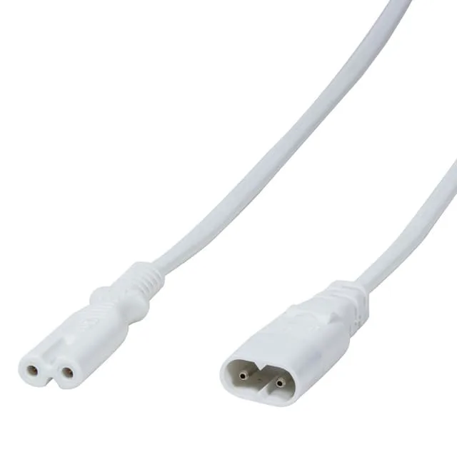 LogiLink 2m, IEC 60320-C8/IEC 60320-C7 Hvid C7 forbinder C8 forbinder