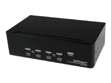 StarTech.com 4-Port Dual KVM Switch with Audio