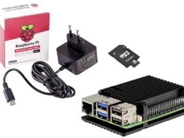 Joy-it Embedded Pi5 Kit Raspberry Pi® 5 B 4 GB 4 x 2.4 GHz inkl. hölje, inkl. nätdel, inkl. Noobs OS