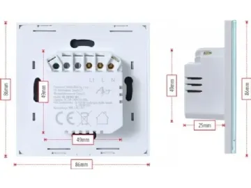 Art SMART LIGHT SWITCH ZIGBEE 3.0 singel vit ART oem
