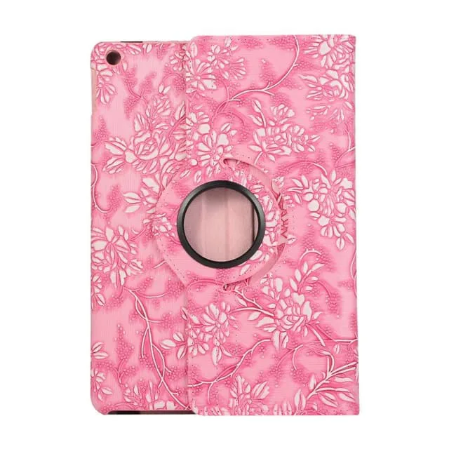 Apple iPad 10.2 2021/2020/2019 360 rotation Blommor