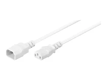 goobay - Strömkabel - strömförsörjning IEC 60320 C13 till IEC 60320 C14