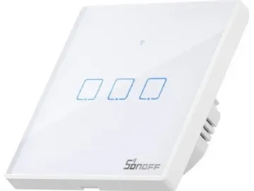 Touch light switch WiFi + RF 433 Sonoff T2 EU TX (3 channel) new version