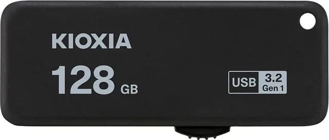 Kioxia TransMemory U365 USB-nøgle 128 GB USB Type-A 3.2 Gen 1 (3.1 Gen 1) Sort