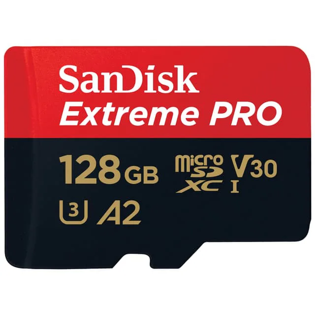 SanDisk MicroSDXC Extreme Pro 128GB 200MB/s A2 C10 V30 UHS-I