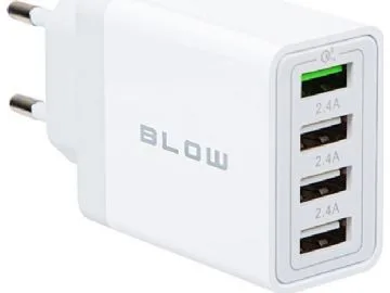 Blow laddare 76-026# nätladdare usbx3 uttag + usb qc 30w