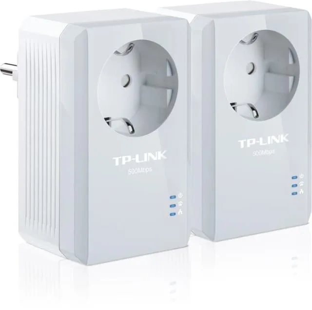 TP-Link Powerline, Ethernet Adapter Kit, 2 enheter, vit (TL-PA4010PKIT)