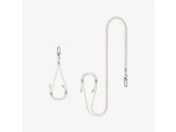 Spigen Cross Body Strap 2 Set, Rem, Vit, Tyg, Metall, Universal, 2 styck