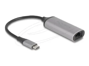 Delock - Nätverksadapter - USB-C - 10M/100M/1G/2.5G/5 Gigabit Ethernet x 1 - antracit