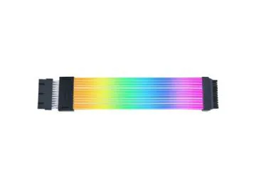 Lian Li Strimer Wireless, 24 pin, Svart, Transparent, Silikon, Termoplastisk elastomer (TPE), 0,26 m, 1 styck