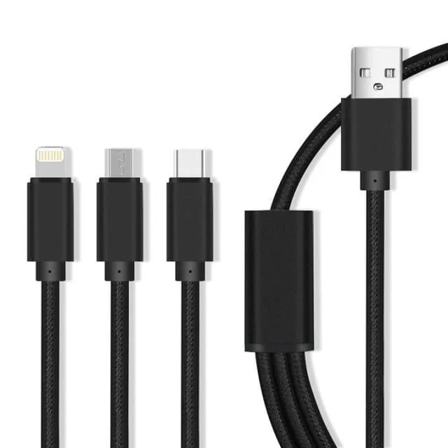 Maxlife 3i1 USB-kabel för snabbladdning