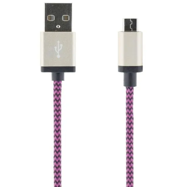 Streetz USB-kabel, USB Micro B ha och lightning ha, MFi, 1m, orange (IPLH-241)