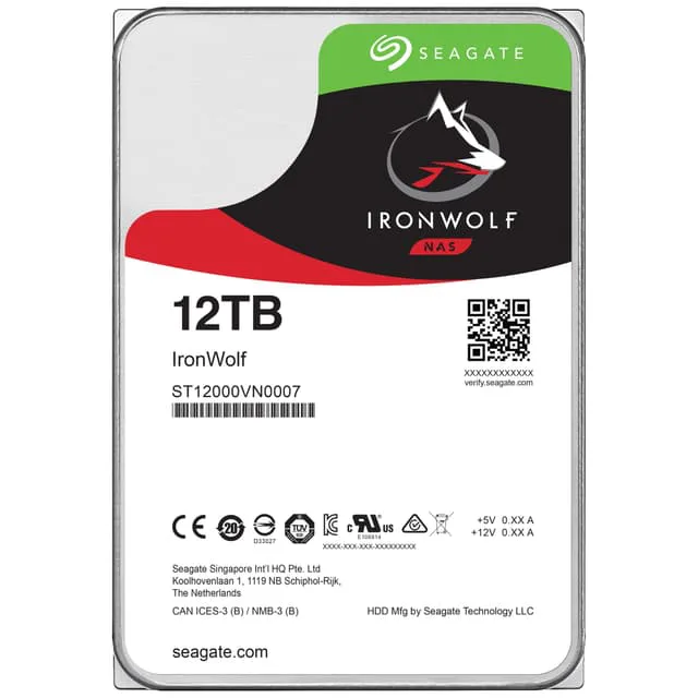 Seagate IronWolf 3.5" intern HDD för NAS