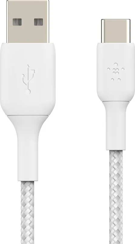 Belkin BOOST CHARGE USB-C till USB-A flätad kabel 2m