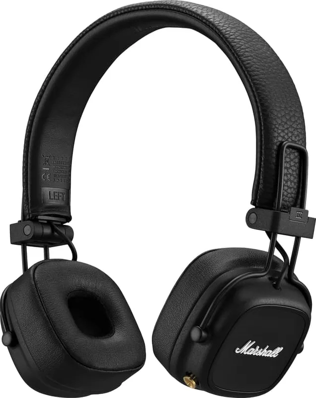 Marshall Major IV Bluetooth-vikbara Hörlurar, Svart