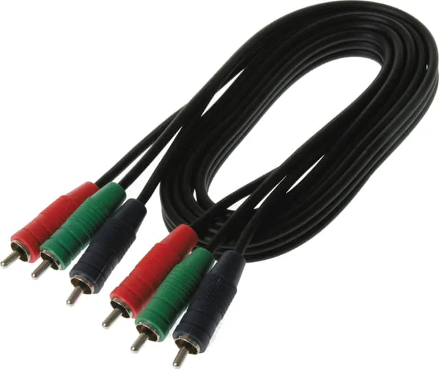 Qnect videokabel 3 x RCA