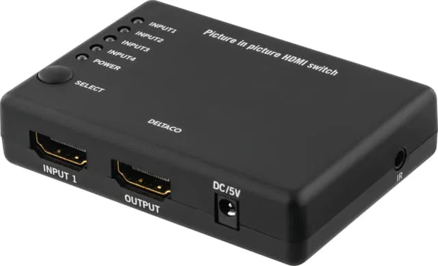 Deltaco 4K Ultra HD HDMI 4:1 Switch