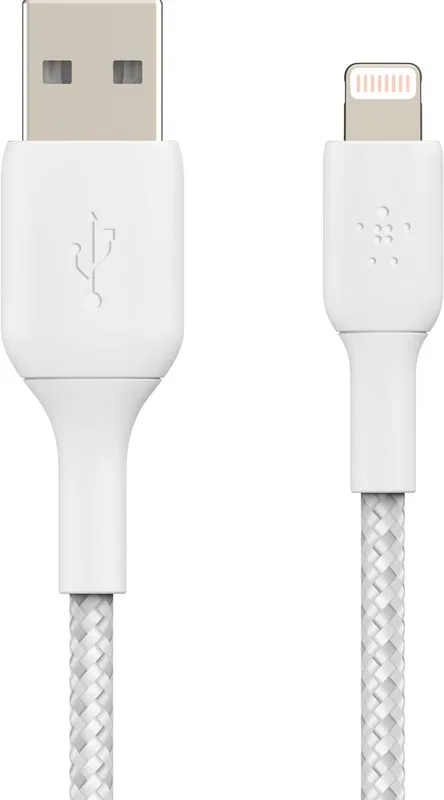 Belkin BOOST CHARGE Lightning till USB-A flätad kabel 2 m