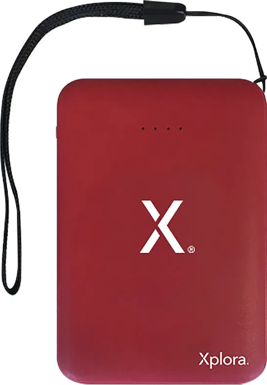 XPLORA powerbank 5,000mAh (röd)