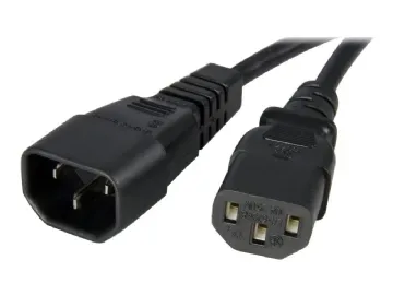 StarTech.com 1 m strömförlängningskabel, C14 till C13