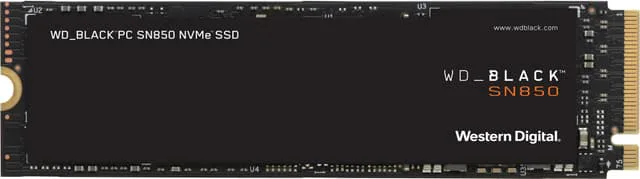 Western Digital WD Black SN850 intern hårddisk NVMe